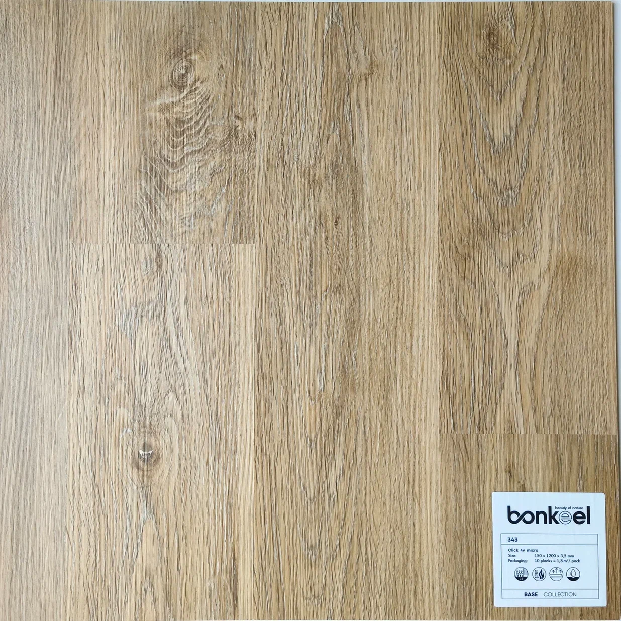 Плитка ПВХ "Bonkeel" Base New 343 (1220*150*3,5 мм) — купить в Екатеринбурге