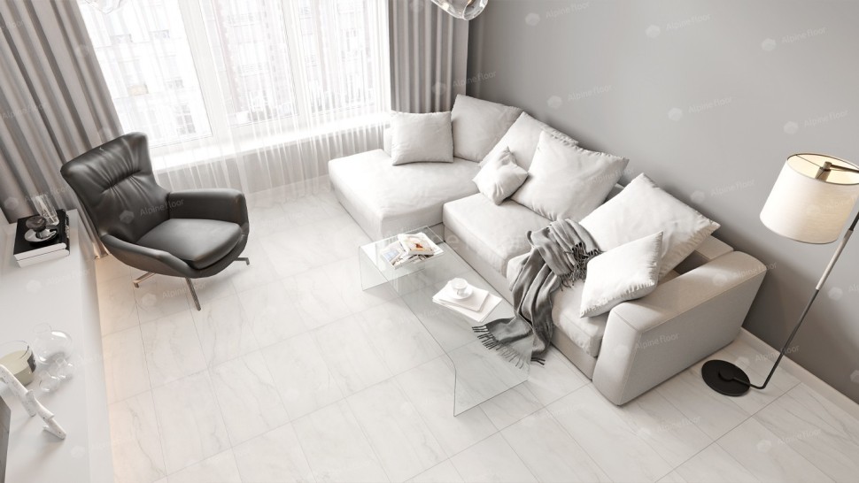 Виниловая плитка "Alpine Floor" Light Stone Брайс (608*303*2,5 мм) — купить в Екатеринбурге