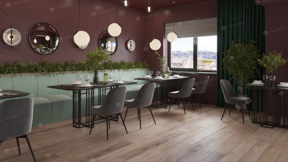 SPC Ламинат "Alpine Floor" Дуб персиковый (1220*183*8 мм) — купить в Екатеринбурге